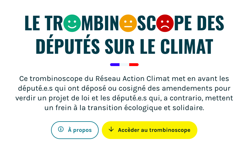 RACFrance's tweet photo. [THREAD] Les Députés sont-ils nos Amish ?
 
#MondayMotivation : Aujourd'hui on lance le "Trombinoscope des Députés sur le Climat" 🤓
 
Avec cet outil, il sera possible de suivre les engagements climat des Députés sur le #PLF2021 🌍
 
Le trombinoscope 👉 https://t.co/kSmVeCm1w9 https://t.co/utAr0sgXp0