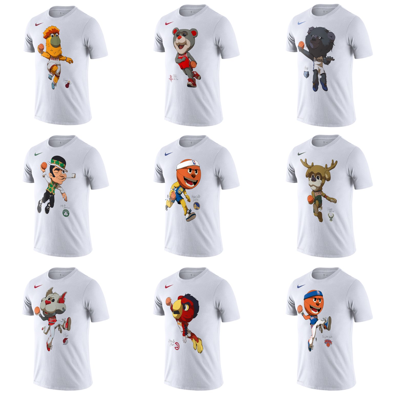 nike nba mascot shirt