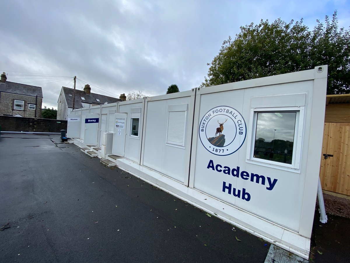 modularbldings's tweet photo. Two years a go we installed an eight bay building for our local football team Buxton FC. This has been used as an academy for young, upcoming talent. We visited site earlier this week and the building has settled into its surroundings very nicely. https://t.co/AcEiMXrSCL