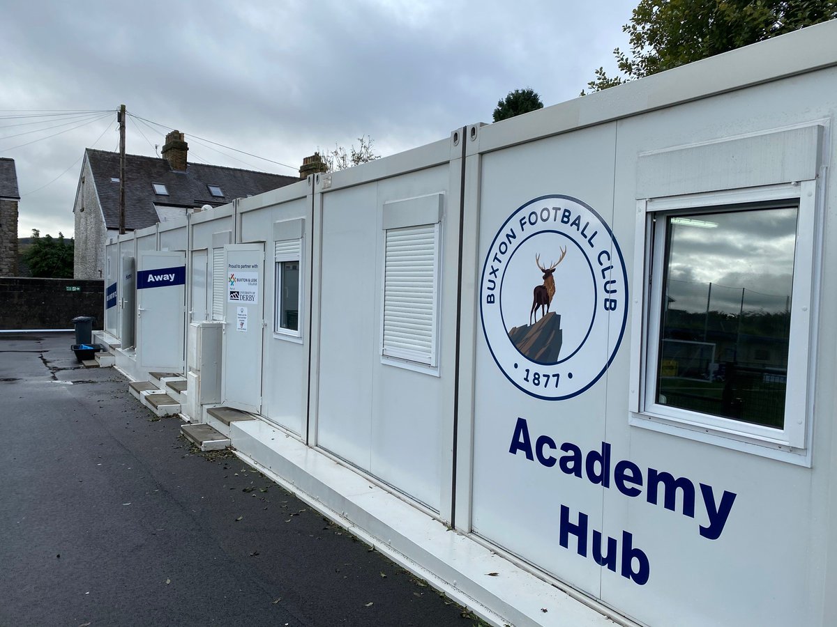 modularbldings's tweet photo. Two years a go we installed an eight bay building for our local football team Buxton FC. This has been used as an academy for young, upcoming talent. We visited site earlier this week and the building has settled into its surroundings very nicely. https://t.co/AcEiMXrSCL