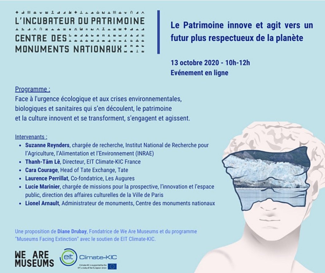 Les Augures (@lesaugures) on Twitter photo Face à l'urgence écologique et aux crises qui en découlent, patrimoine et culture innovent, se transforment, s'engagent. Rdv le 13 octobre avec @lperrillat cofondatrice #LesAugures sur inscription ici urlz.fr/dRxr
Merci <a href="/DianeDrubay/">Diane Drubay</a> pour cette invitation Face à l'urgence écologique et aux crises qui en découlent, patrimoine et culture innovent, se transforment, s'engagent. Rdv le 13 octobre avec @lperrillat cofondatrice #LesAugures sur inscription ici urlz.fr/dRxr
Merci <a href="/DianeDrubay/">Diane Drubay</a> pour cette invitation
