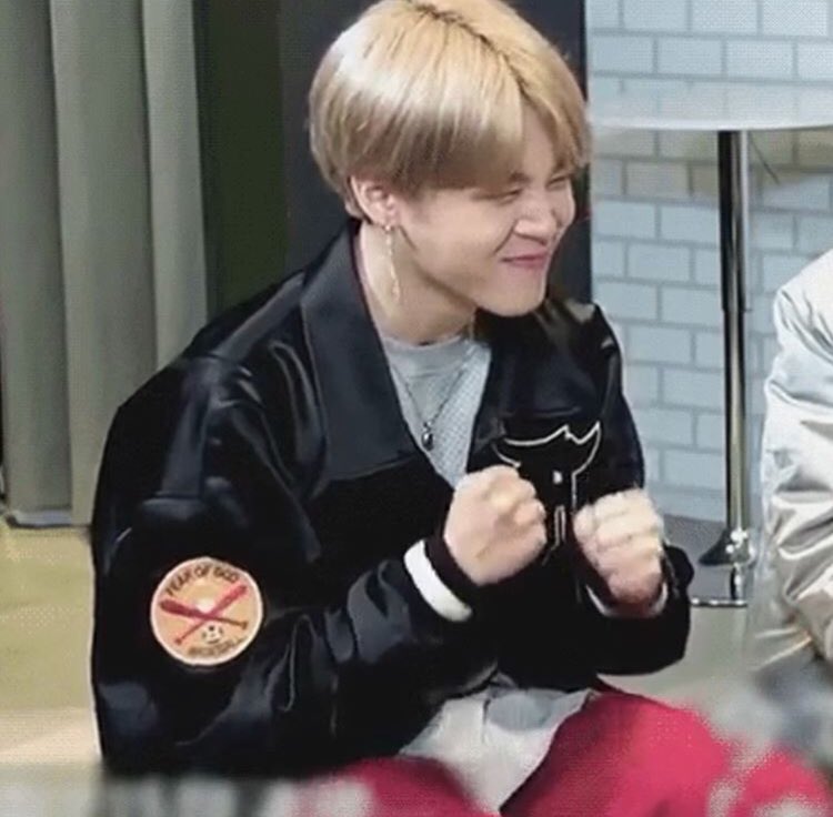 his little fists when hes h^^py