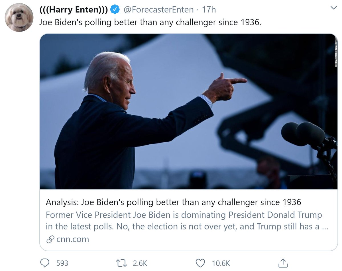 What if Biden is actually good at this and Twitter, whose cognoscenti insisted for the entire primary that he wasn't, is actually bad at this? Just a thought.