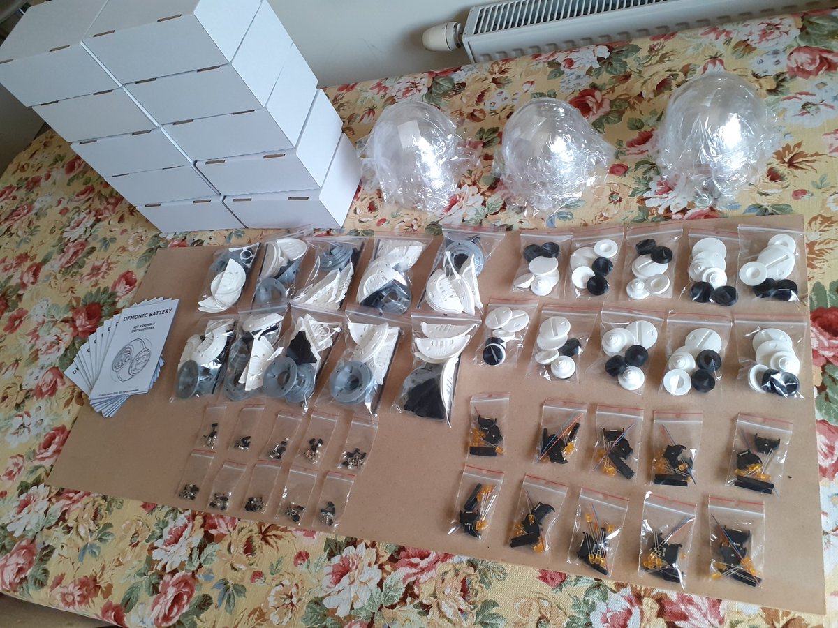 AFilipCreations's tweet photo. Moving the parts for #ArgentKit from 1 big box to 10 smaller ones. 540 different parts, including 3D prints, electronics and other things like magnets or carbon rods. Printing alone took 249 h and 232,31 m of PLA. It's one of the biggest projects I ever did. Coming soon to Etsy. https://t.co/ccwlMSyn0y