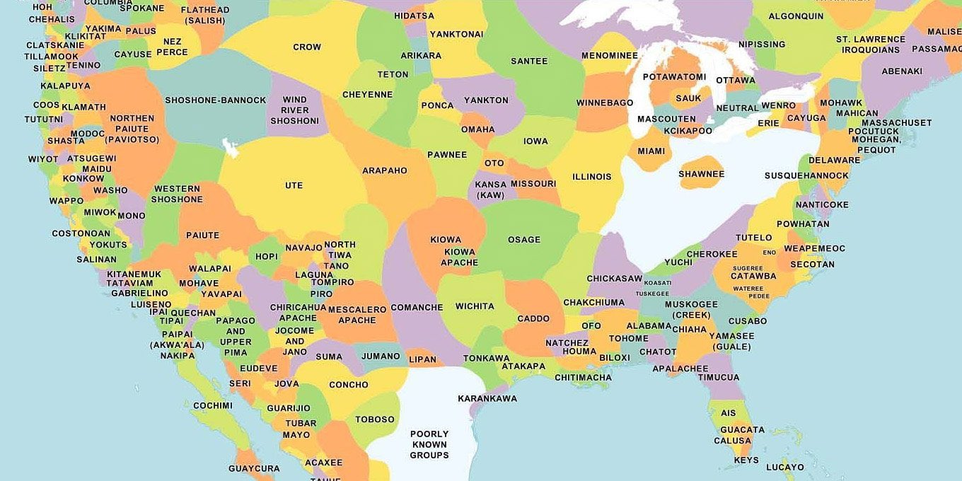 Indigenous Peoples Map Usa Brett Chapman On Twitter: "Happy Indigenous Peoples Day! Instead Of The  Focus On Columbus, Genocide, White People, And Death, Try And Think Of  Native Americans As People Living In His World Today