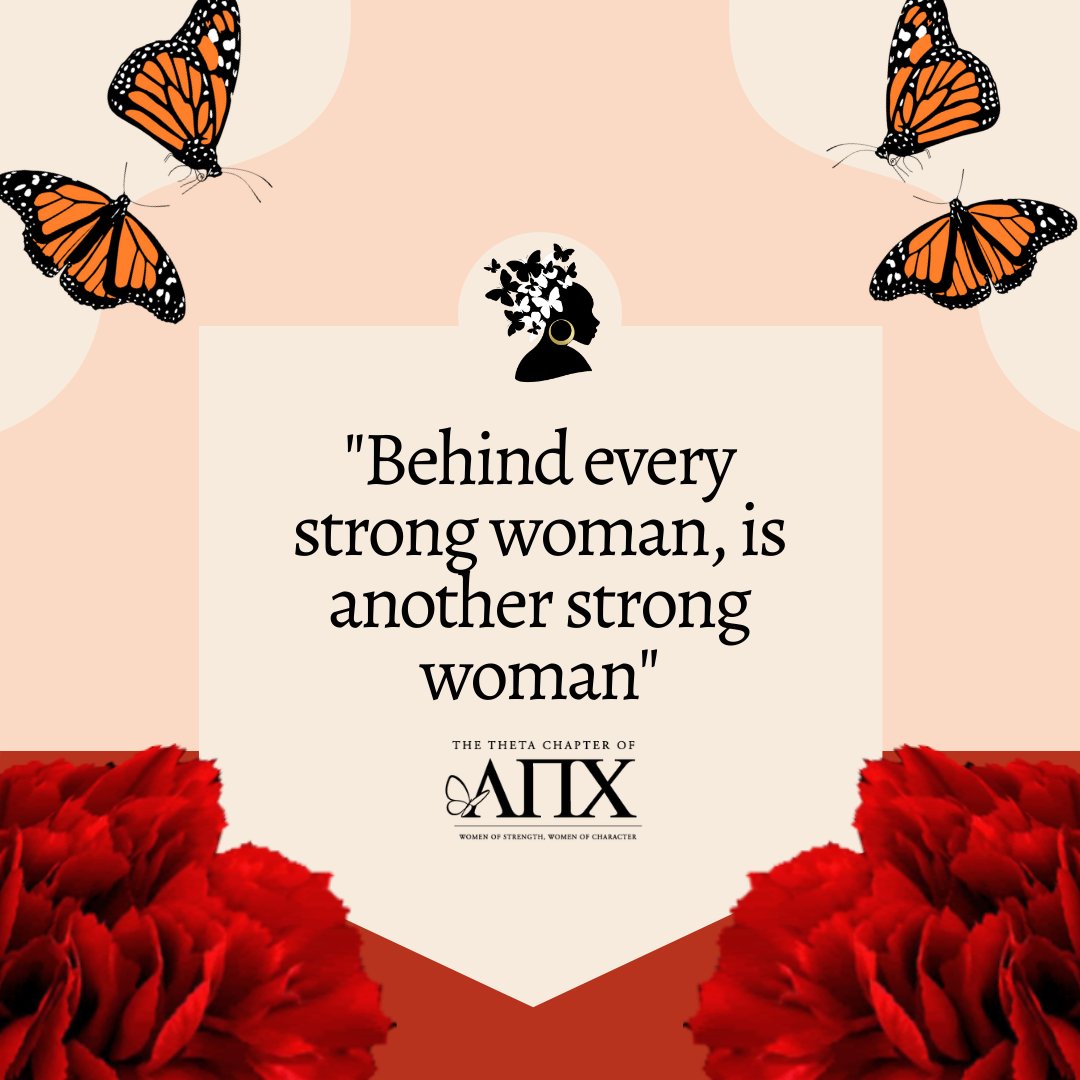 Theta_LPC's tweet image. Remember that you are not alone, &quot;behind every strong woman, is another strong woman.&quot; Las Hermanas are here to unify, support and empower womxn in all walks of life ❤️
•
•
#MariposaMonday #Poderosa #Womenofstrength #Womenofcharacter #LambdaPiChi @lambdapichi