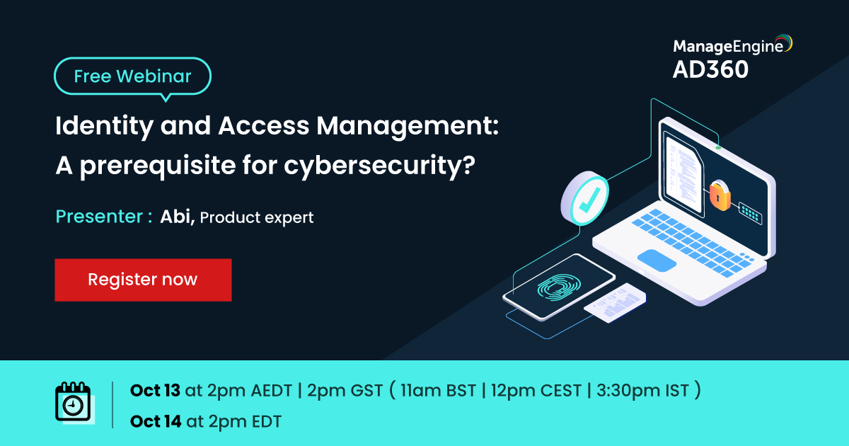 Come salvaguardare la propria sicurezza informatica?? 🛡
@ManageEngine ti aiuta a capire come costruire una solida base #IAM con #AD360. Potrai così garantire l'accesso ai soli utenti autorizzati 🚫
Registrati al #FreeWebinar di domani!!⬇
https://t.co/3tRctyMuGI
#Security https://t.co/EWxmOHLChw