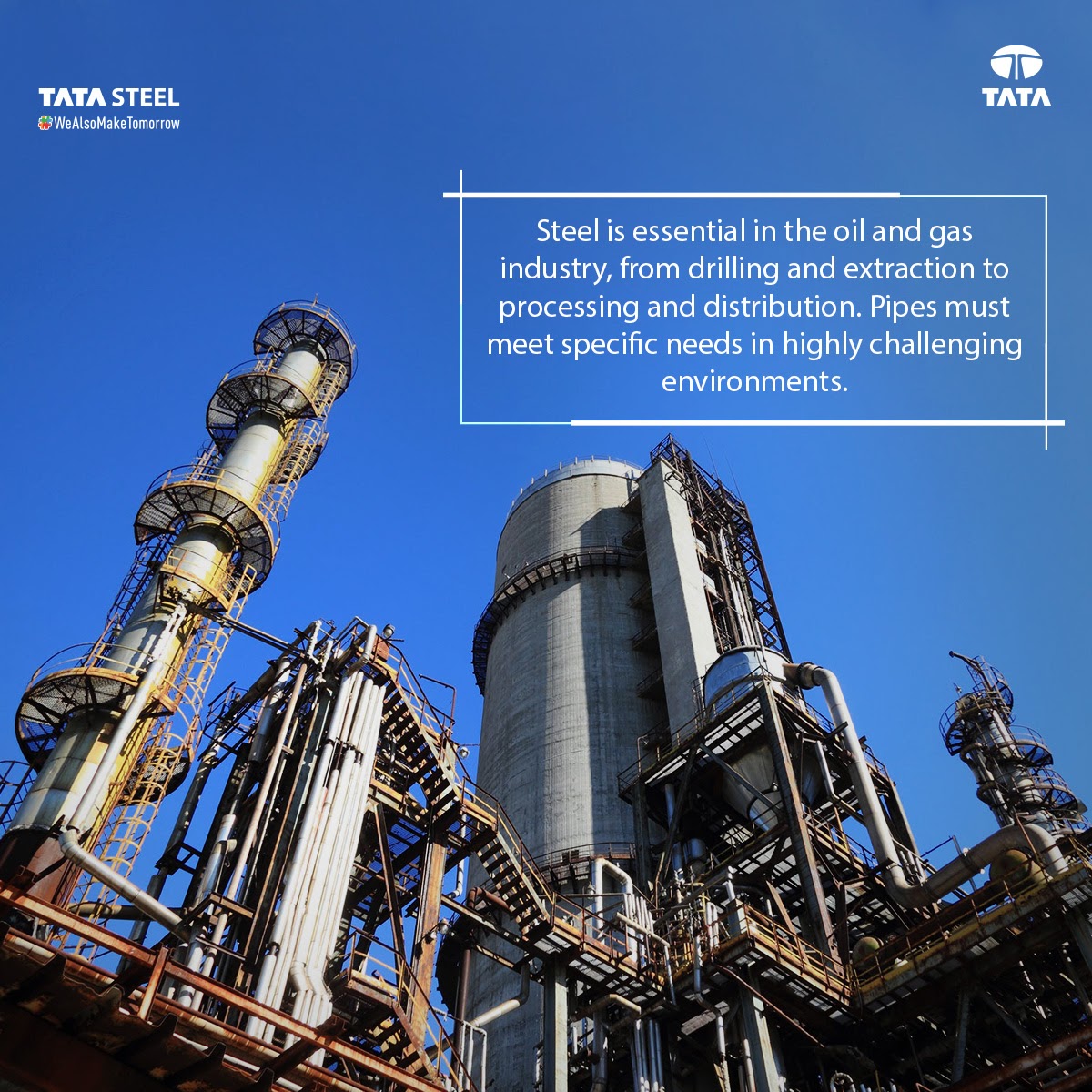 Tata Pipes, has played a crucial role in modernising our country. With a great emphasis on the quality, all the tubes manufactured undergo various destructive & non-destructive quality assurance tests, to ensure product excellence.
#TataSteel #WeAlsoMakeTomorrow #SteelFacts https://t.co/mEZ3Mz7sl4