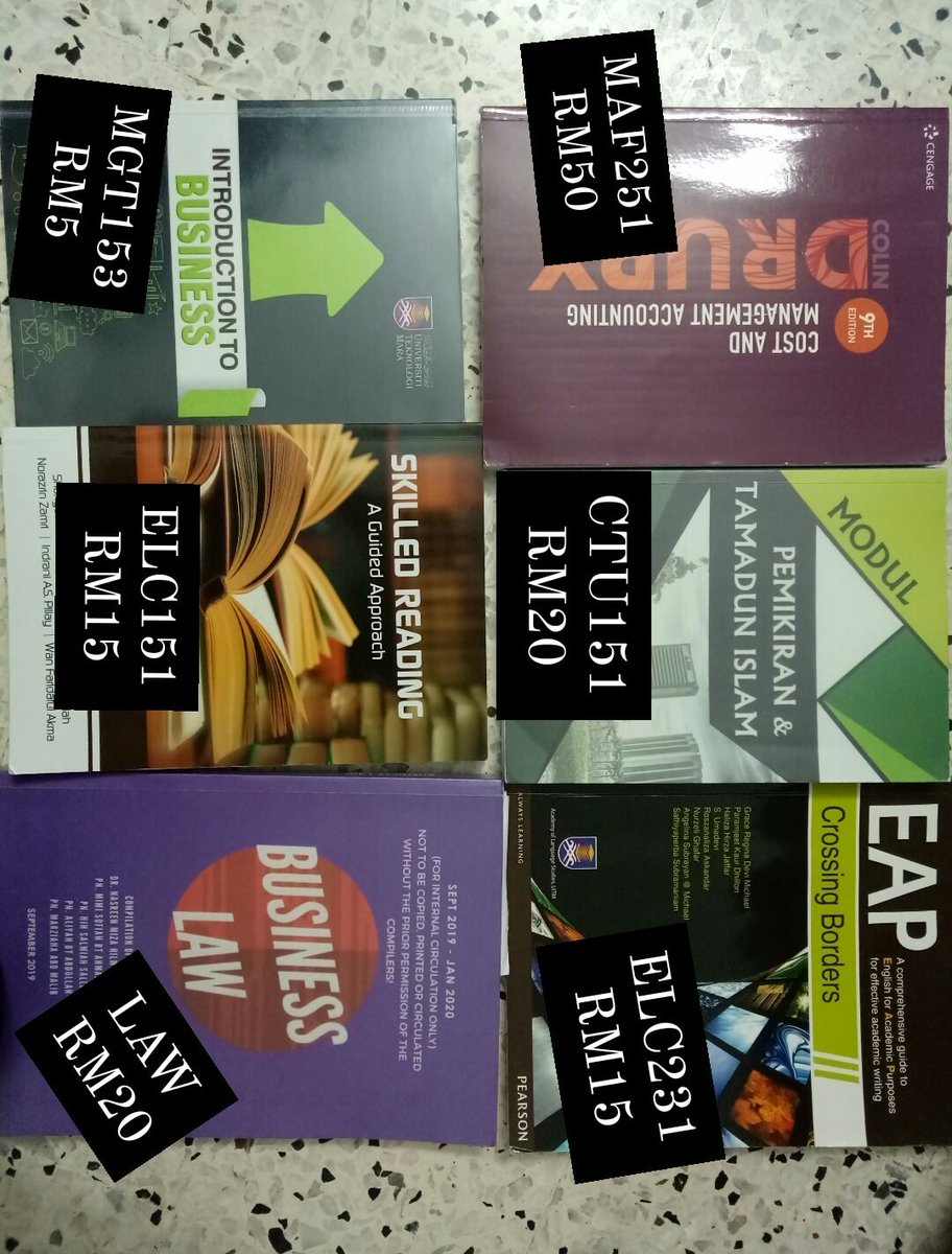 meyya41's tweet photo. Salam. Anyone yang interested for these books, can dm me okay π #AC110 #uitmlendu
#MGT162/160
#LAW446
#MAF201
#ECO162/211
#AIS205
#CTU231
#ELC231
#CTU151
#MGT153
#ELC151
#MAF251
@MPPUiTMKAG @komedlendu @MPPUiTMSA https://t.co/6X64sej6To