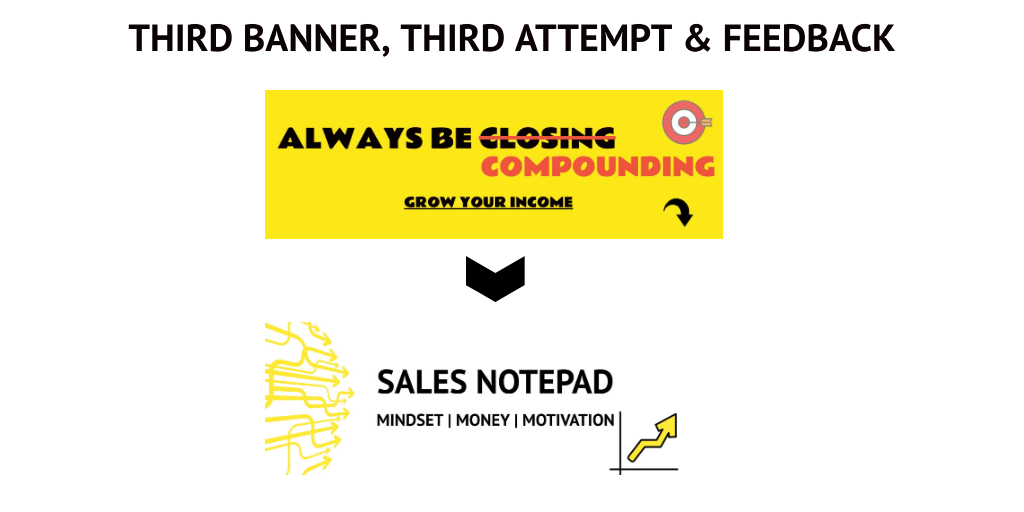 The aim of Notepad is to help with:- Motivation- Winner Mindset- Greater incomeSo came up with the new banner below…And moved the “Always be Compounding” motto..To the Notepad Twitter Bio.And now to discuss where we are today…