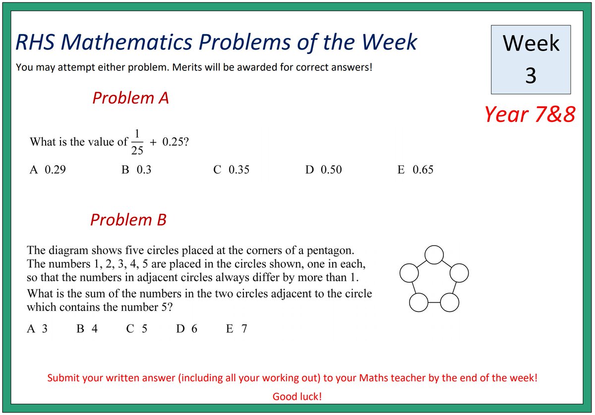 RHS Maths tweet media