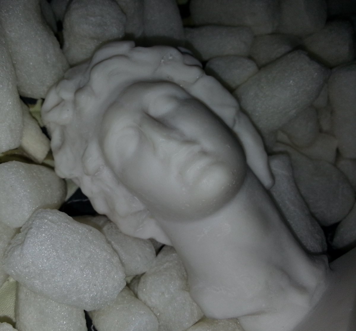 Ludamage's tweet photo. New Stuff Update:
Helios bust (hard plaster figure) @VaporwaveClub
Special biggest thank to Lazaro Gonzalez!
Dreams comes true! Thank you for helping out! https://t.co/lDKYCo43js