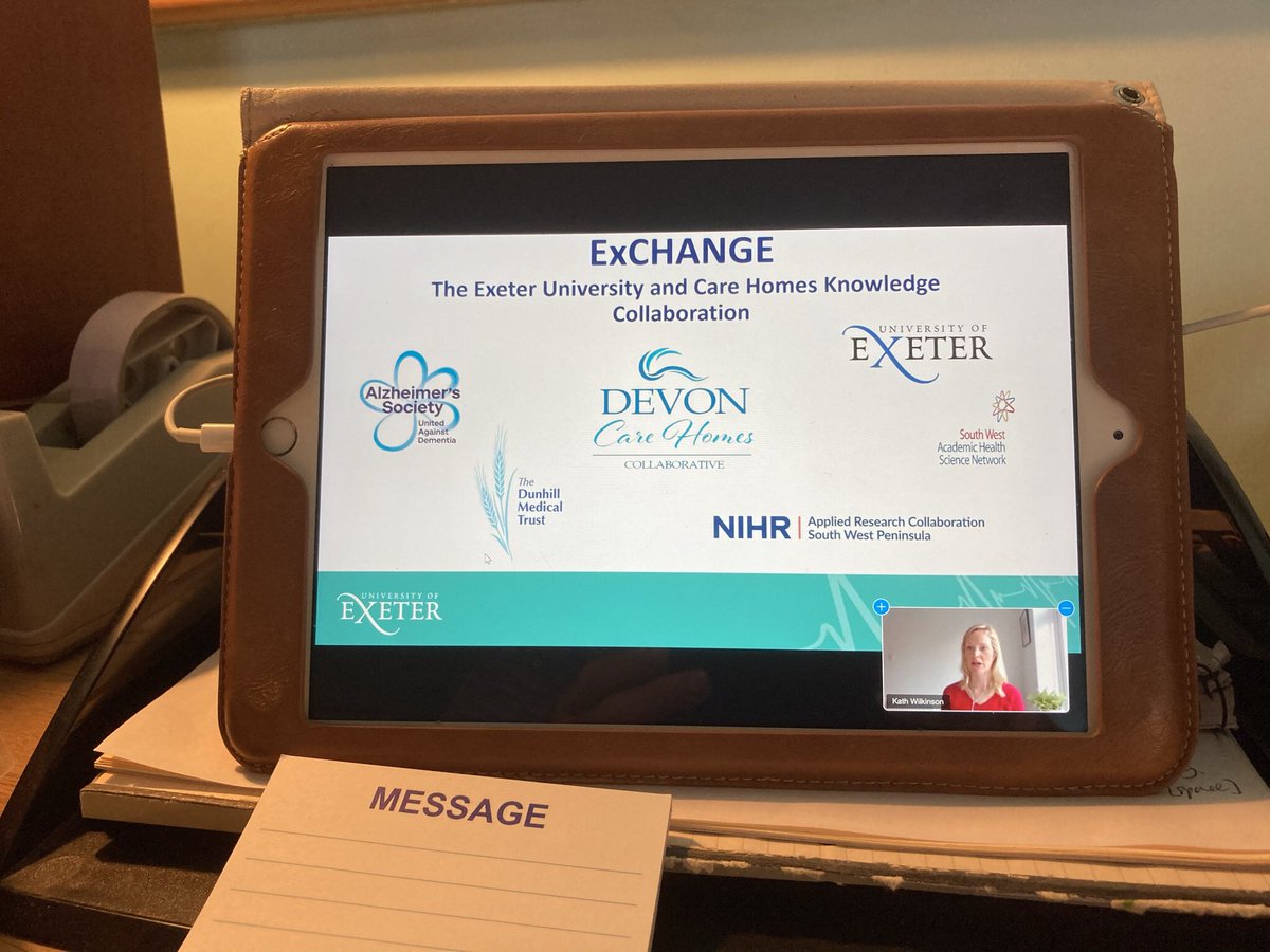 CoxonGeorge's tweet photo. Such a thrill to be part of the #makingsenseofresearch with care homes today. Great interest, so important @KathWilkinson7 @JoG13 @Jo_K_Day @IainALang @TribbleNicola @EvidSynthTeam  @rjonesplymouth @alzheimerssoc #eXchangeproject👍. So proud of #PottlesCourt &amp; #summercourt stars https://t.co/zlVefNL0qd