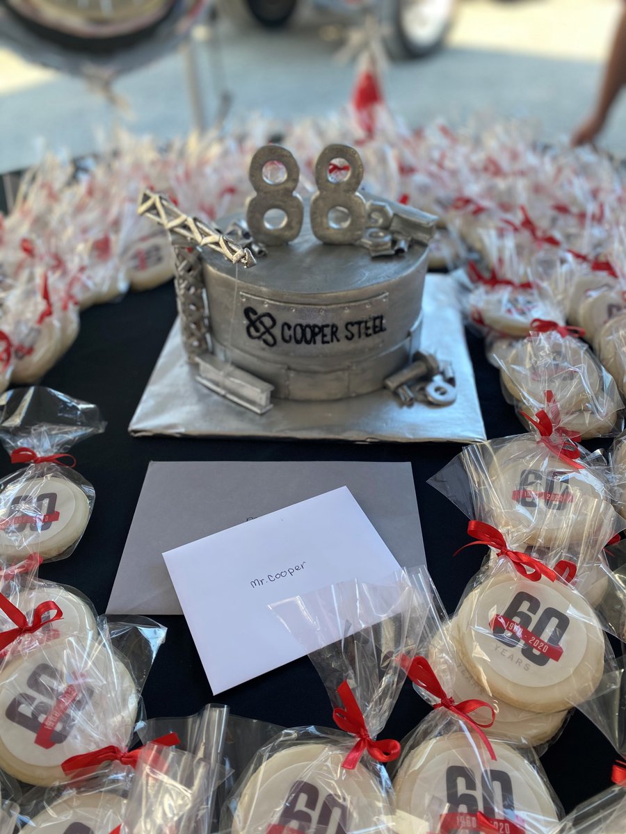 Coopersteelusa's tweet photo. Happy 88th birthday to Mr. Cooper, and happy 60 years to Cooper Steel!
We are thankful for your leap of faith so many years ago that created a company where people really do feel like family.
#BuildStrongStandStrong #60YearsOfStories https://t.co/lEMhLVYxaS