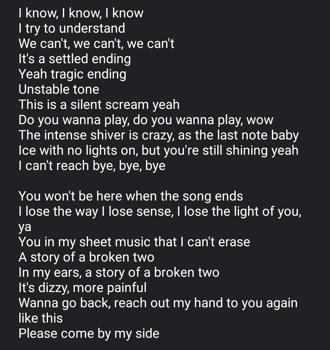 엘르 Faded In My Last Song Lyrics English Translation Nct Nct 엘르 Faded In My Last Song Lyrics English Translation Nct Nct