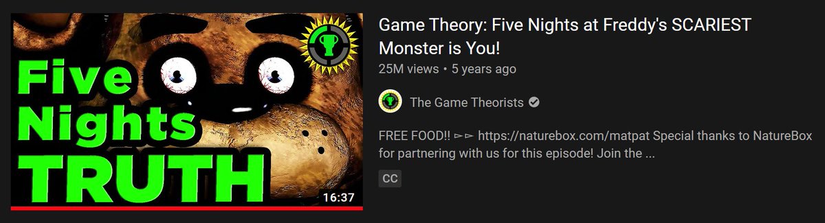 Game Theory: Five Nights at Freddy's SCARIEST Monster is You! 