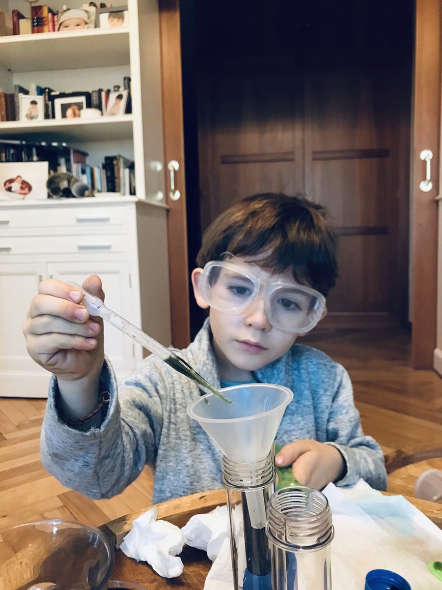 anariesgogil's tweet photo. I honestly feel like I am doing something right here. His pipetting skills are incredible! #STEMparenting https://t.co/ZaMD8oitdS