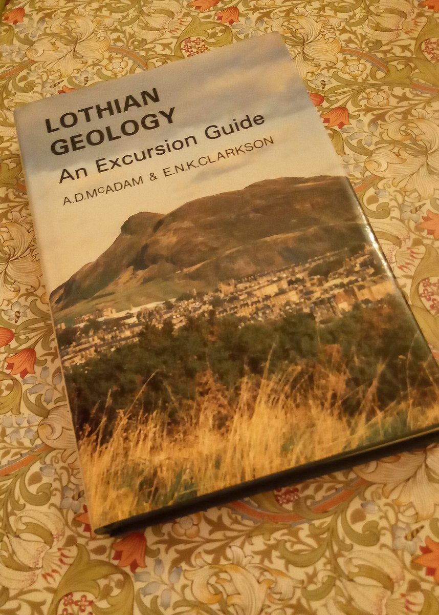 So I often take myself off for wee walks round  #Dunbar and  #Belhaven, just to try to situate myself within that incomprehensibly vast expanse of  #DeepTime. And what walks there are! I use this book as a guide, and you can find it on t'internet here:  http://earthwise.bgs.ac.uk/index.php/Garleton_Hills_Volcanic_Rocks_-_an_excursion