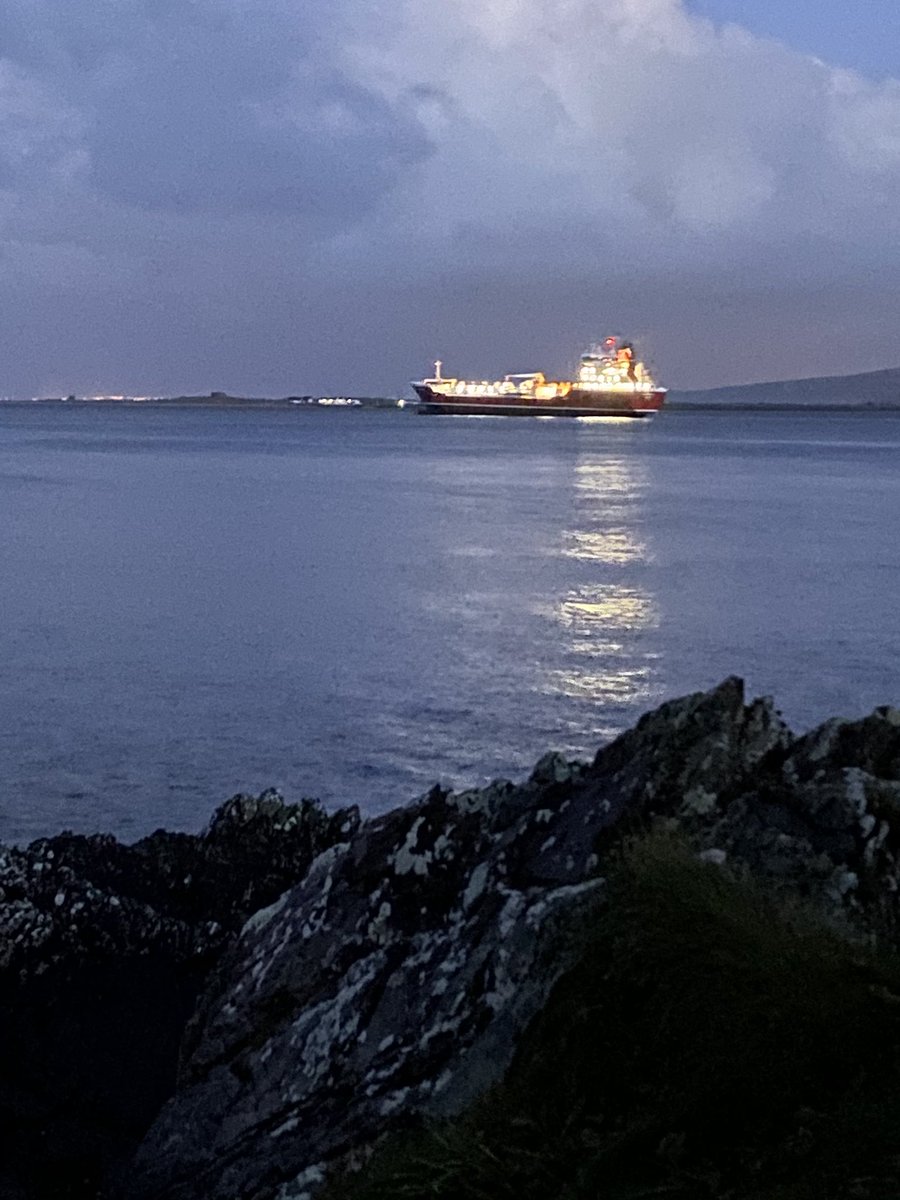 M.T. Ramona leaving Lough Foyle this evening on route to Gdansk Poland #FuelTanker #shipping