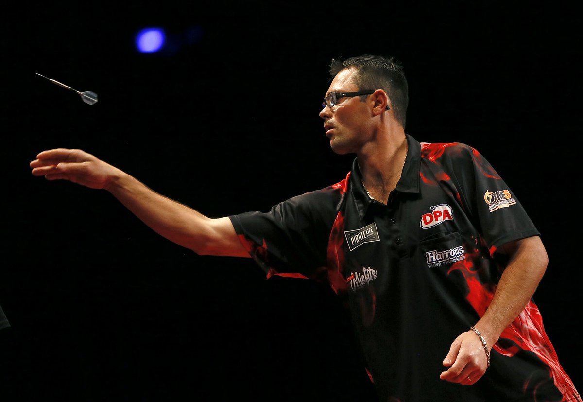 This requires extreme concentration. 

Watch the Premier League #DartsBBCA playoffs this Thursday at 10pm on <a href="/BBCAmerica/">BBC America</a>.