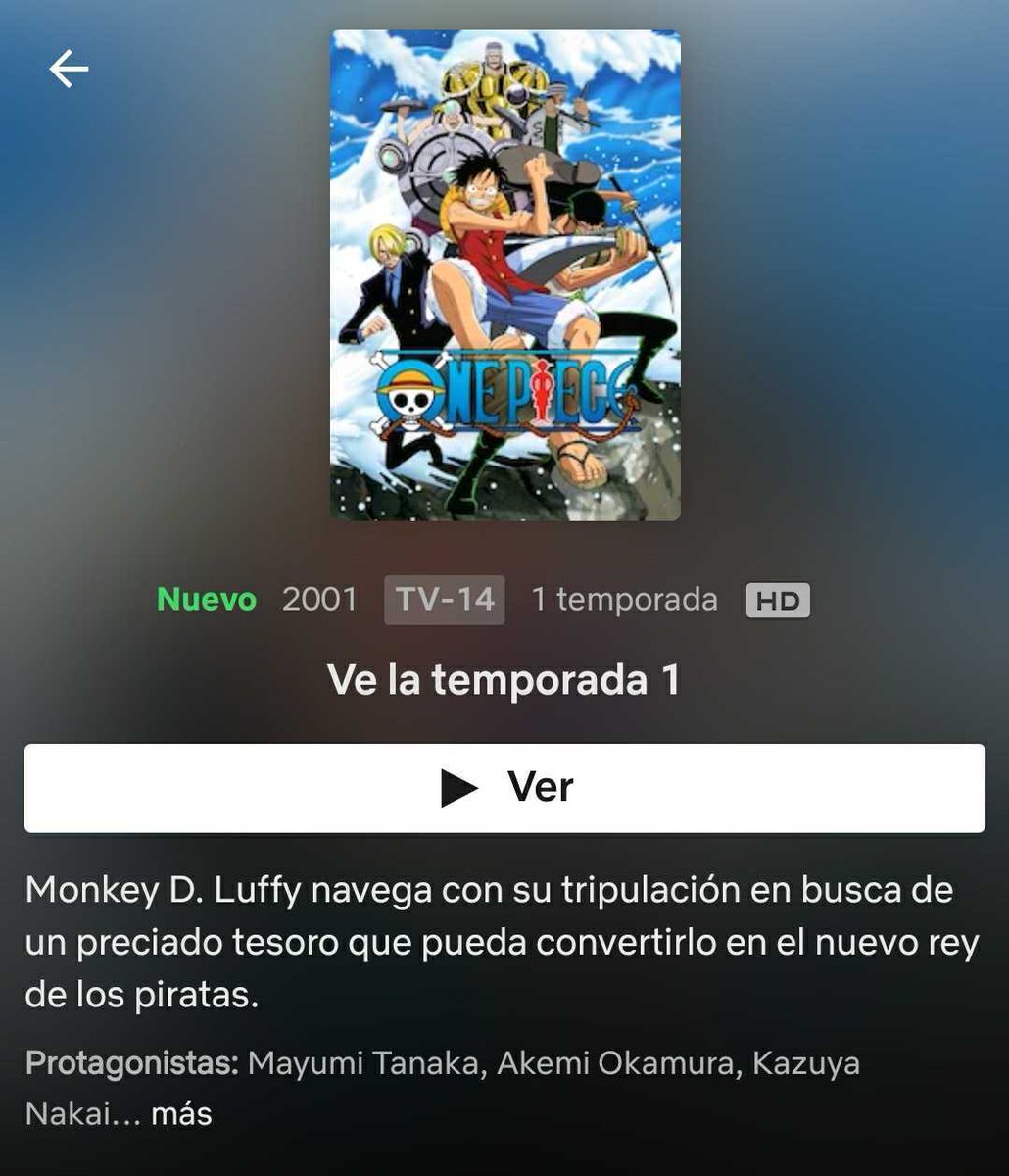 NetflixLAT's tweet photo. La saga East Blue de One Piece está disponible en Netflix. Repito. ¡One Piece está disponible en Netflix! 😁 61 episodios en audio japonés (original) y español, con subtítulos en español.🏴‍☠️ https://t.co/lGpriZljxR