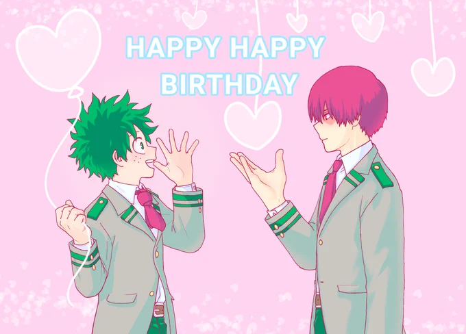 #10月13日は轟出まんなかバースデー
?2人とも生まれてきてくれてありがとう〜〜☺️?? 