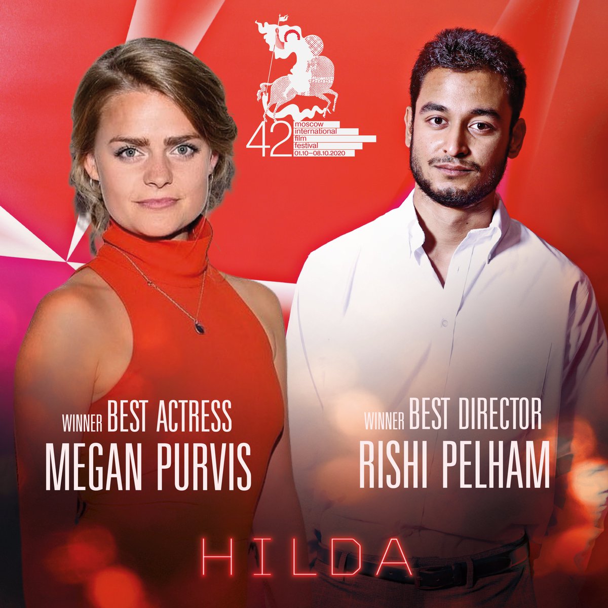 Last week at the Moscow International Film Festival - two world-beaters took home awards in top categories for <a href="/hildamovie/">Hilda</a>. They are shining stars, and their careers are only just beginning. I am proud to have produced this film, it is an important story, 1/3