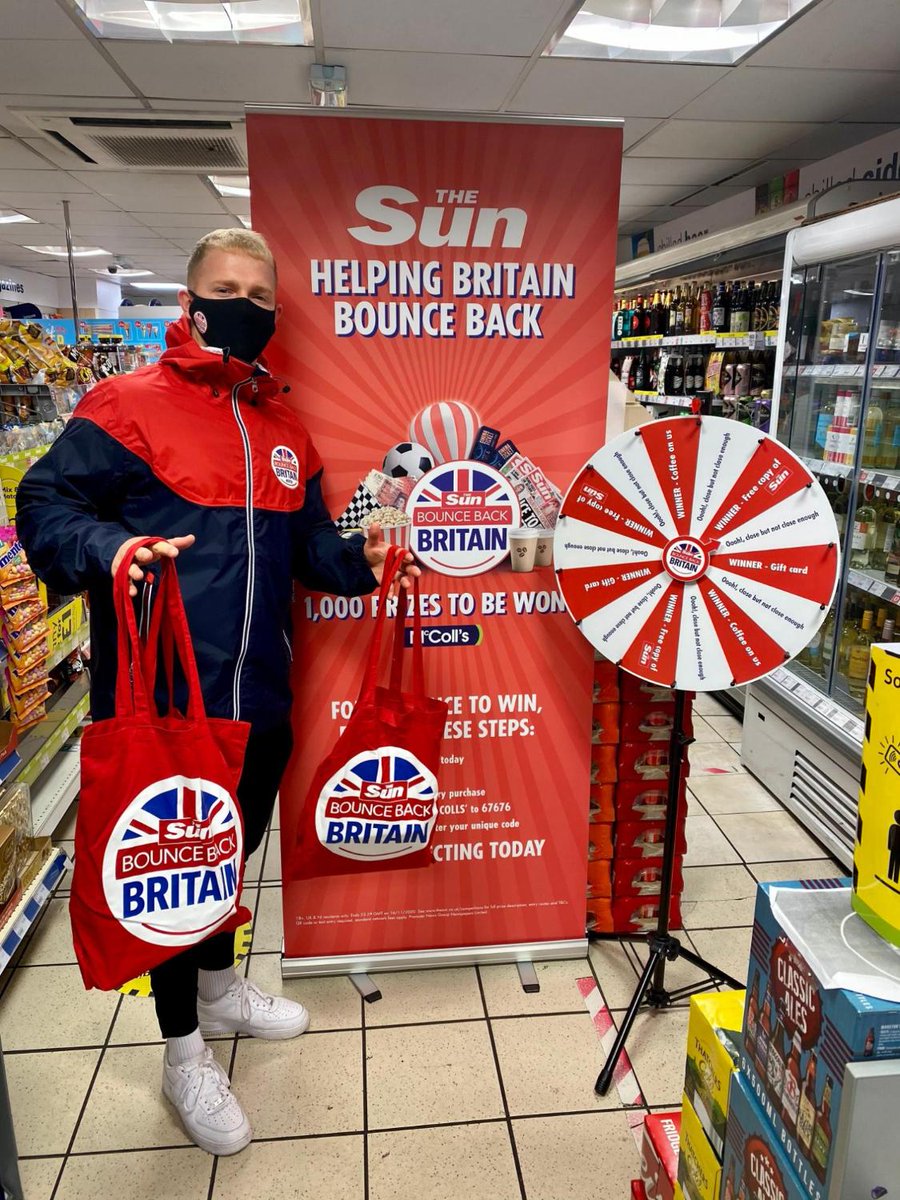 Go to your local  McColl's and buy 7 copies of #TheSun for a chance to enter to win #1000prizes ! 🥳 #BounceBackBritain #WinWithTheSun @YourMcColls