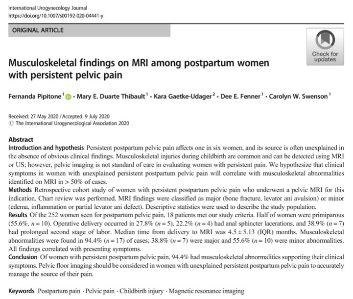 fepipitone's tweet photo. And, it’s out! 
I’m really happy to share this! A reminder not to disregard patients’ complaints when they don’t initially make sense to us.
@DrSwenson13 @Dee_Fenner_MD @KaraUdagerMD and Mary Duarte @IUJ_BlueJournal https://t.co/uQu82FL23f https://t.co/iXFMA02DbW