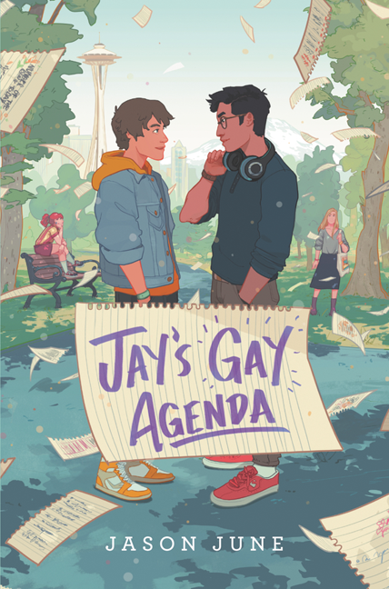 JAY'S GAY AGENDA,  @HeyJasonJuneBefore Jay moved to Seattle, being the only out gay kid in town led to the creation of his own Gay Agenda. But now, as he crosses items off his list, he finds himself torn—because love never acts according to plan.GR:  https://bit.ly/2H2IytK 