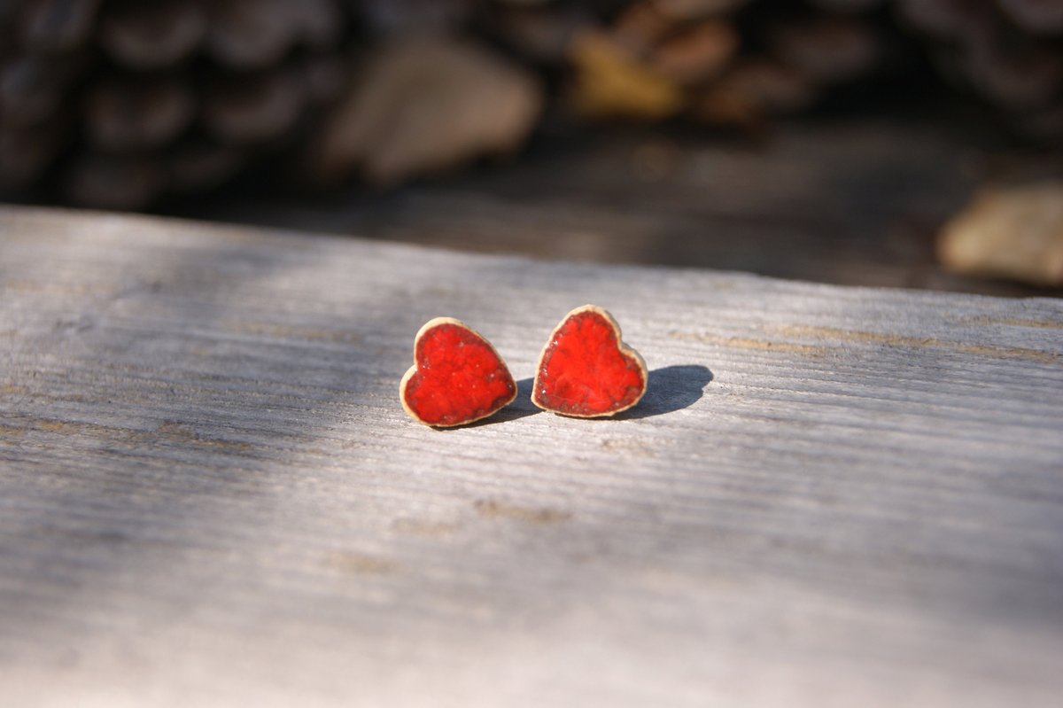 ClayClover's tweet photo. Excited to share the latest addition to my #etsy shop: Tiny red heart studs earrings, Ceramic studs, ceramic heart earrings, red earrings, surgical steel, one of a kind red stud https://t.co/gVJuVpyRWX #red #wedding #christmas #heart #lovefriendship #no #women #ceramic https://t.co/qcTeh0rB0k