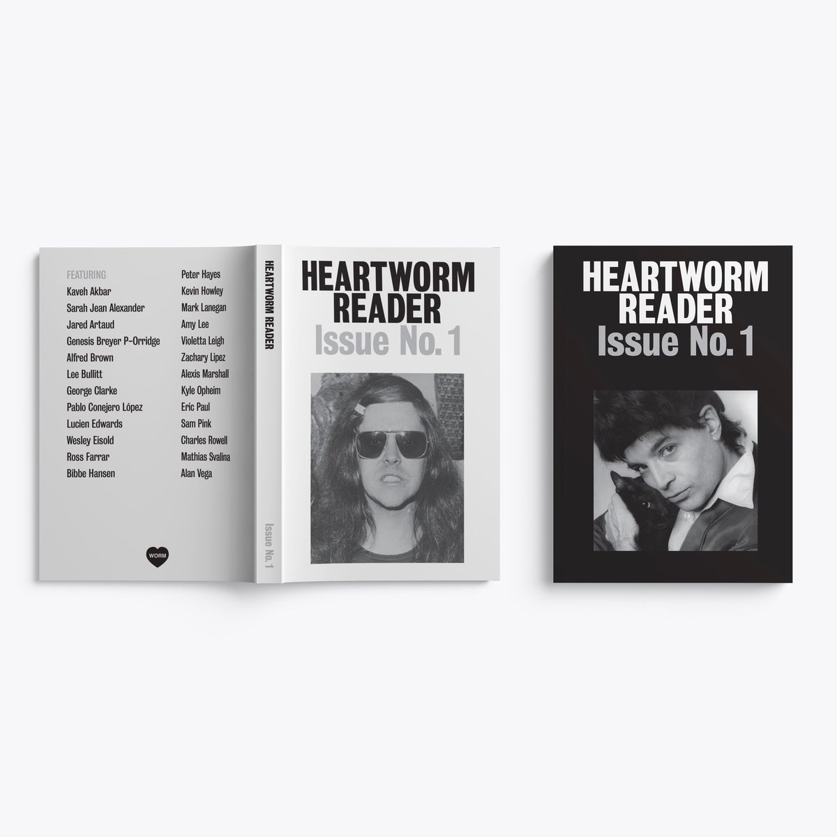 HEARTWORM READER ISSUE NO.1
A NEW LITERARY JOURNAL
100 POEMS. 25 CONTRIBUTORS. 230 PAGES.
FEATURING TWO COVER VARIATIONS
ALAN VEGA AND GENESIS BREYER P-ORRIDGE
OUT NOW ON HEARTWORM PRESS
shop.theheartworm.com/products/heart…
<a href="/marklanegan/">mark lanegan</a> <a href="/ColdCave23/">COLD CAVE</a> <a href="/JAREDARTAUD/">Jared Artaud</a> <a href="/THEVACANTLOTS/">THE VACANT LOTS</a>
