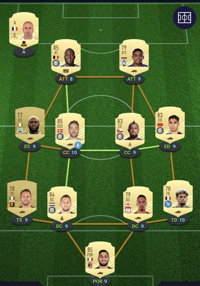 chry_zena's tweet photo. Quest’anno mi butto per la prima volta su Fut. Questa è la mia formazione. Accetto consigli e critiche. 💪💪⚽️⚽️⚽️✌️ https://t.co/tZWeIyugjL