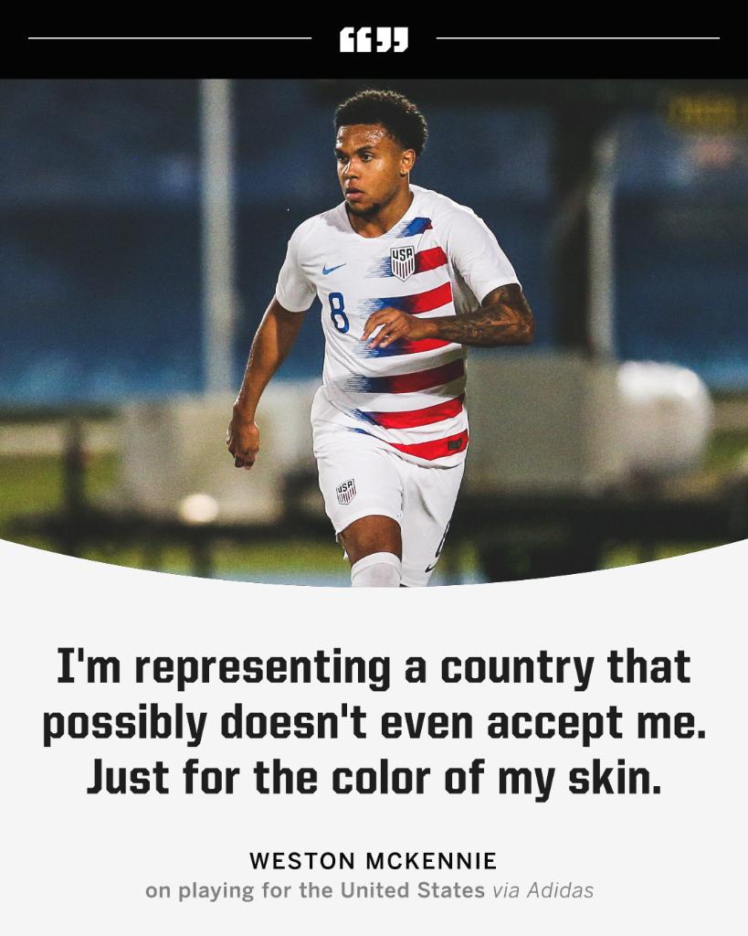 ESPNFC's tweet photo. Powerful words from Weston McKennie. https://t.co/RBQKBl9fYJ
