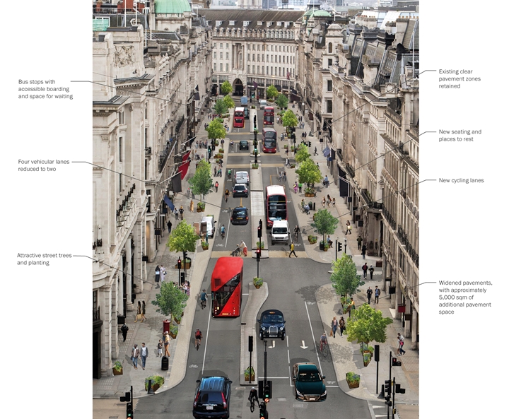 ianvisits's tweet image. Regent Street to get wider pavements and cycle lanes

ianvisits.co.uk/blog/2020/10/1…

Plans have been shown off to reduce the width of the road along Regent Street and widen the pavements, in time for Christmas.
