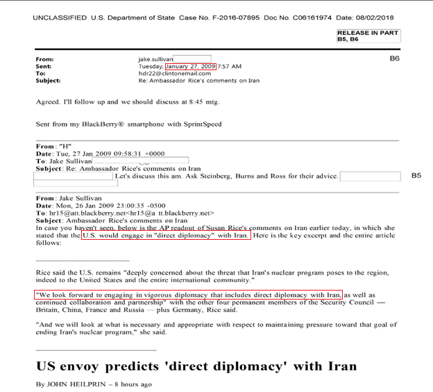 22)Obama administration- knew of Iran’s rigged 2009 presidential election- knew of Hezbollah’s role in the Thailand terror attack-sought “direct diplomacy” with Iran in January 2009-described “engagement” with Iran as “very interesting” in August 2010