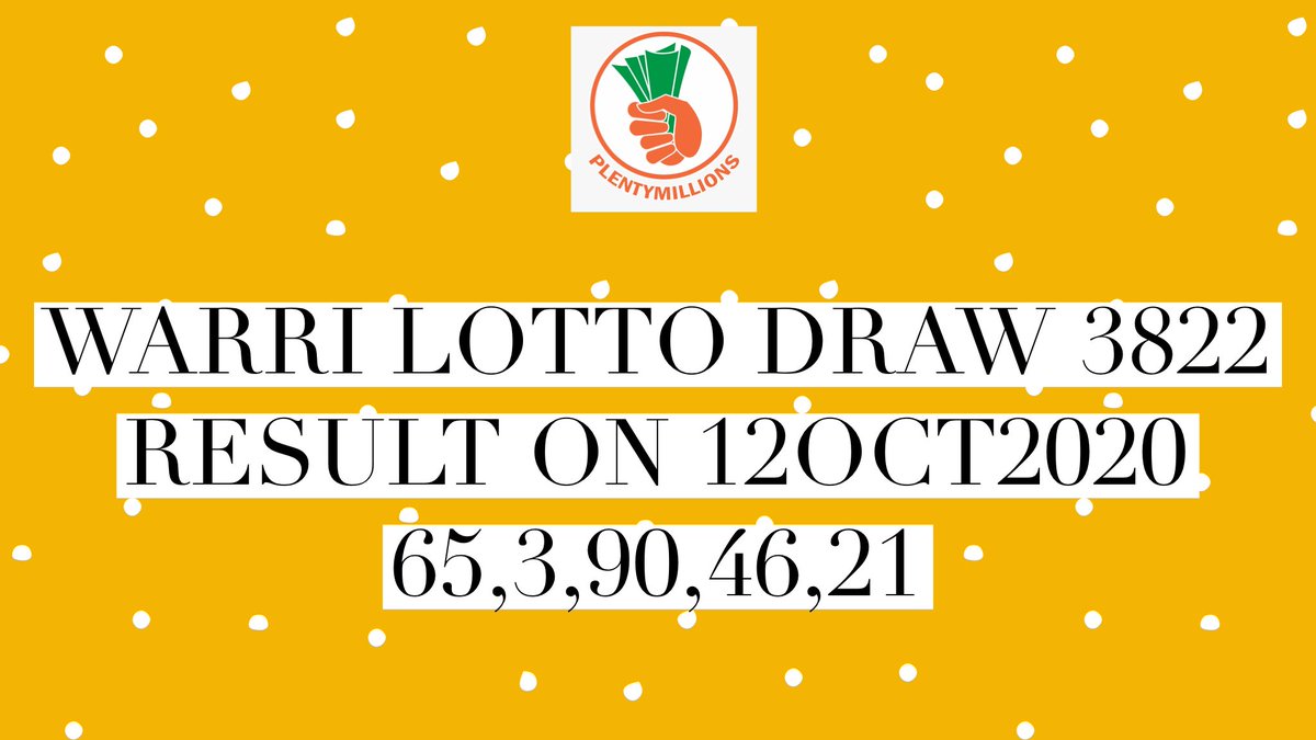 monday lotto 3822