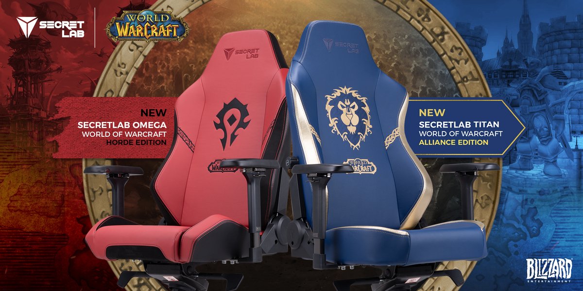 Компания Secretlab выпустит эргономические кресла в стиле World of Warcraft