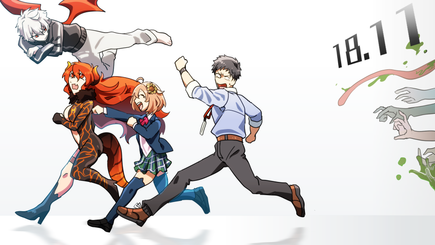 葛葉(にじさんじゲーマーズ) 「突発から生まれた4人の奇跡の出会い 」|TORIギョーザのイラスト