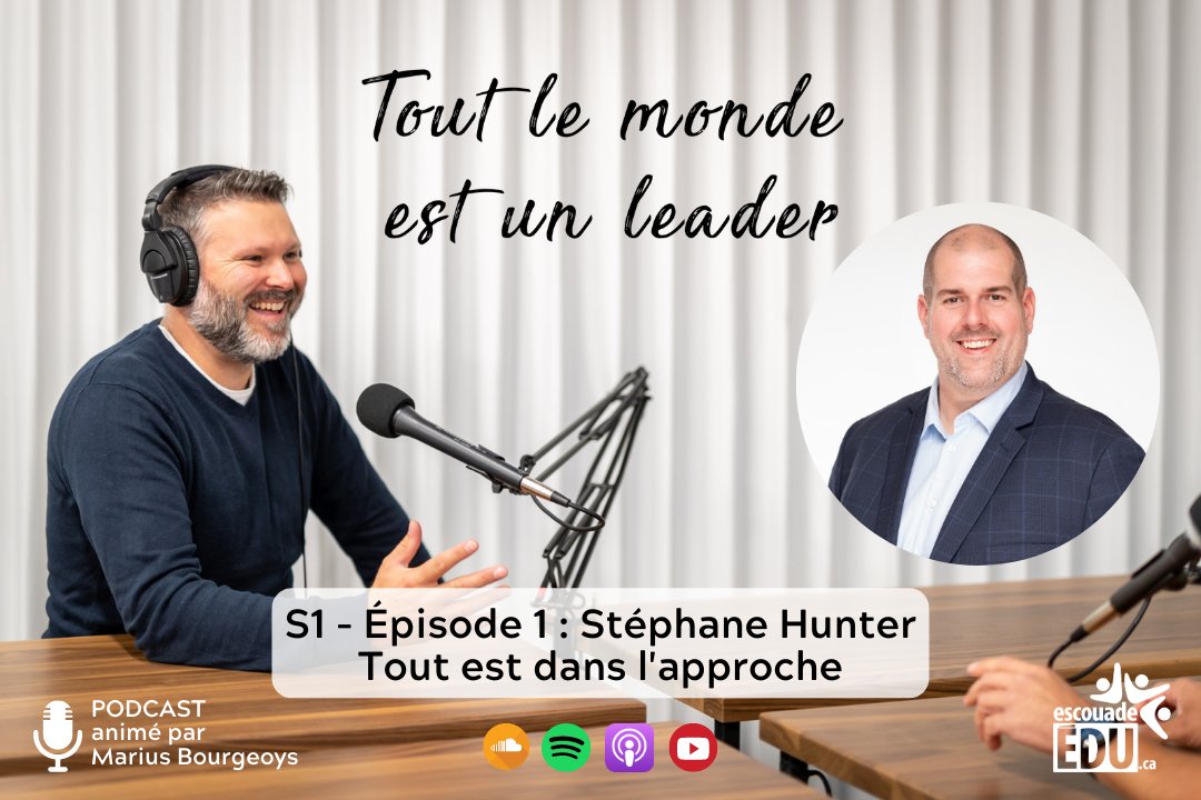 Dans cet épisode, j’ai le plaisir d’accueillir Stéphane Hunter, Leader et coach chez escouadeÉDU. C’est un coach d’exception en éducation. Et comme vous le constaterez, tout est dans l’approche.
#tlme1l #leadped #EduQc
soundcloud.com/escouadeedu/s1…