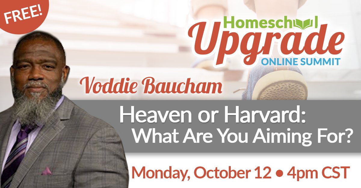 HSSummits's tweet photo. The Homeschool Upgrade Summit starts TODAY!! We’re starting off with a Keynote Session from Voddie Baucham  (4:00 PM CST). Make sure you're registered at
https://t.co/mb2yl94nx5 and then check your email for a private link to watch the Keynote today! https://t.co/XG8PcQywdb