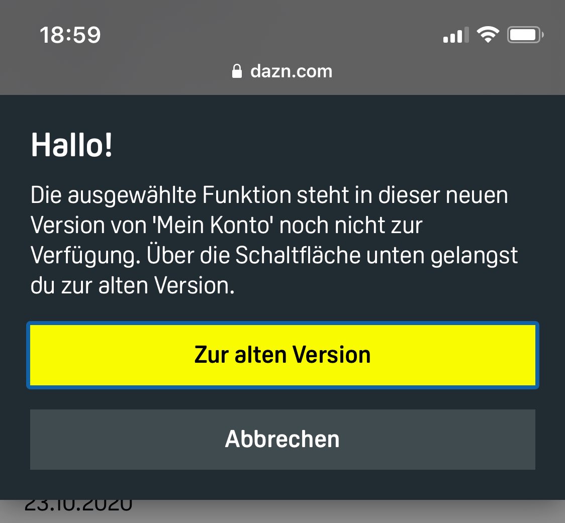 Hi <a href="/DAZN_DE/">DAZN DE</a> warum kann ich meine Mitgliedschaft nicht mehr pausieren? Dann werde ich sie leider kündigen müssen...