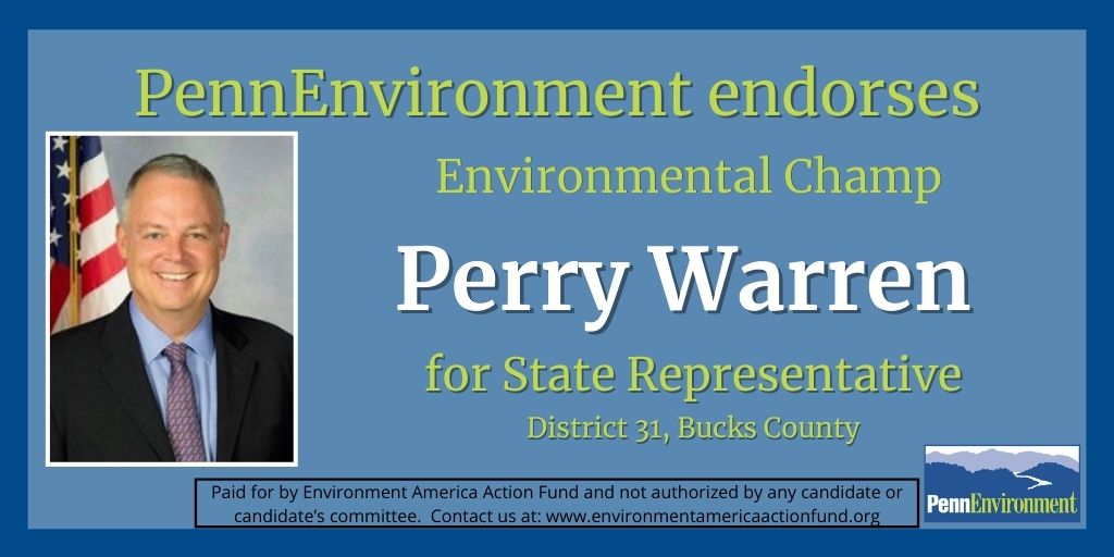 We are pleased to endorse Rep. Perry Warren (@PWarrenforPA) for re-election to State Representative in District 31, Bucks County. To see all of our endorsements, check out our press release at bit.ly/3ntVg5N.