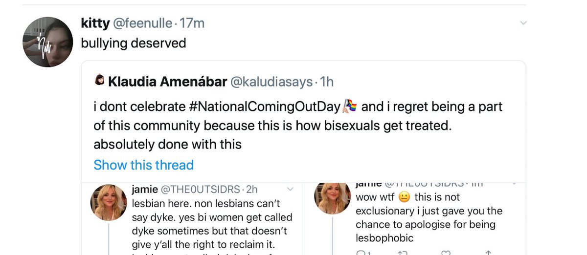 "dont reclaim a word that isnt yours" it isnt my word? im literally just trying to SAY the word i dont even identify as a dyke you fucking weirdos