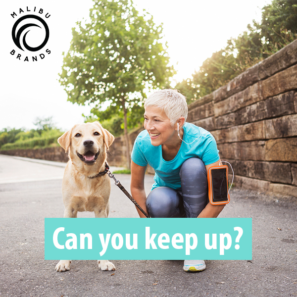 Keep up with your furry friends by finding relief to achy joints and muscles. Malibu Brands Pacific Pain Relief Cream soothes sore bodies with powerful, fast-acting plant-based ingredients. #NaturalPainRelief #StayActive