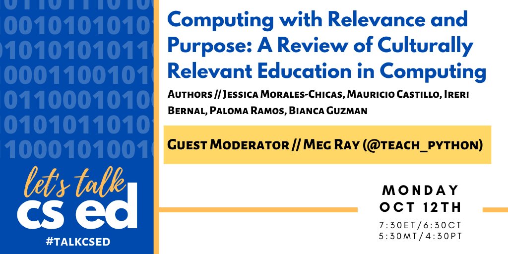 CS Education Research Chat tweet media
