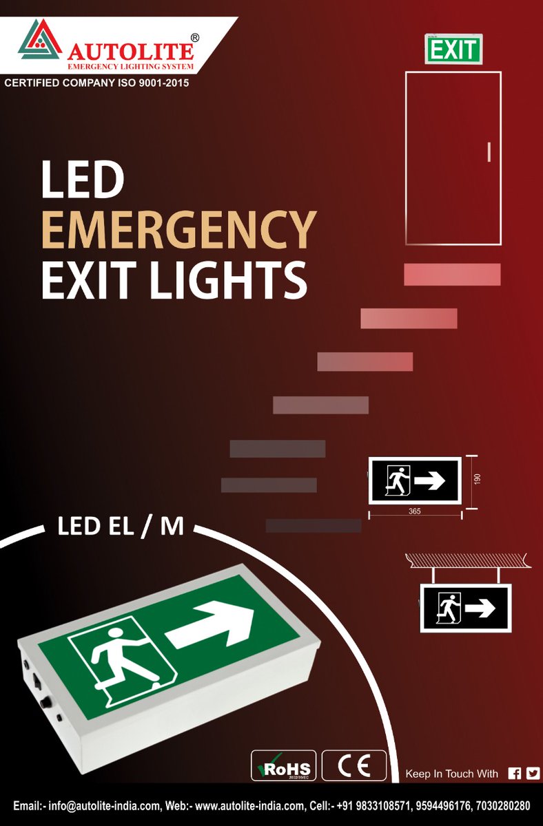 AUTOLITE_'s tweet image. #AUTOLITE Emergency exit lights should be visible at all times. and especially in the event of a fire. Our highly qualified, expert engineers can install a number of light systems for your company - including exit signs, stair illumination.
#Emergencyexitlight
#exitlights #signs