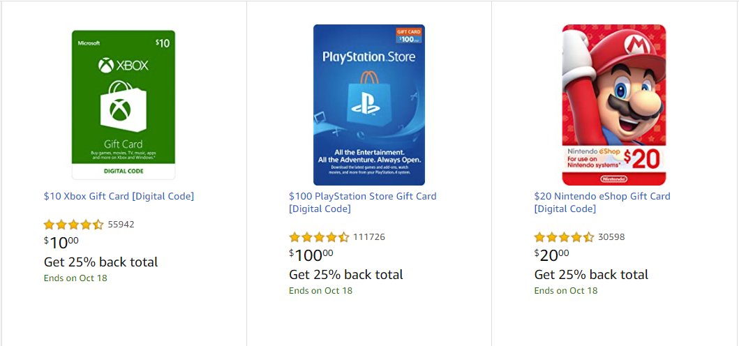 amazon xbox gift card 25