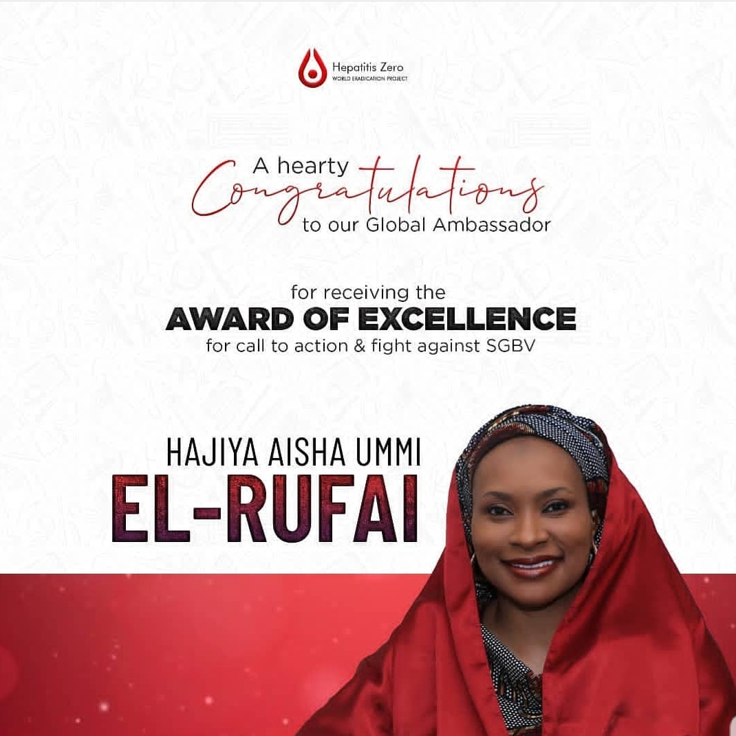 officialHauwaA's tweet photo. Congratulations to our Global Ambassador H.E @AishaUmmi_Garba of Kaduna State.
#hepatitiszero
#communityserviceng
#silverliningng https://t.co/bTMGEnEq6M