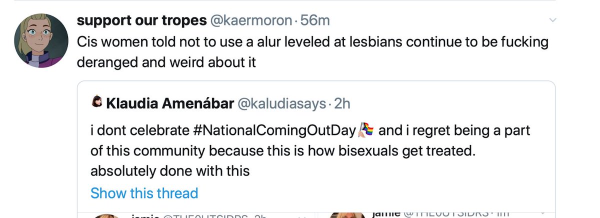 my partner isnt cis and is also not a lesbian maybe im not just talking about myself you absolute weirdo